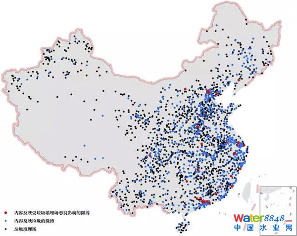 圖8 受垃圾填埋場惡臭影響的微博