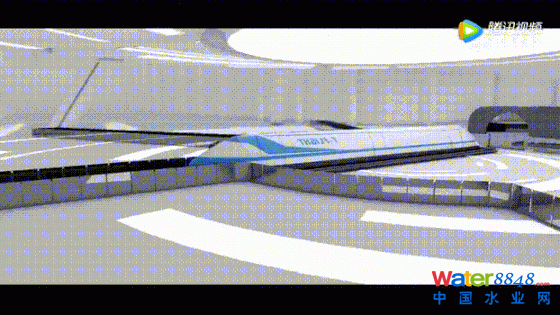 ▲“高速飛行列車”轉向調(diào)度示意動畫