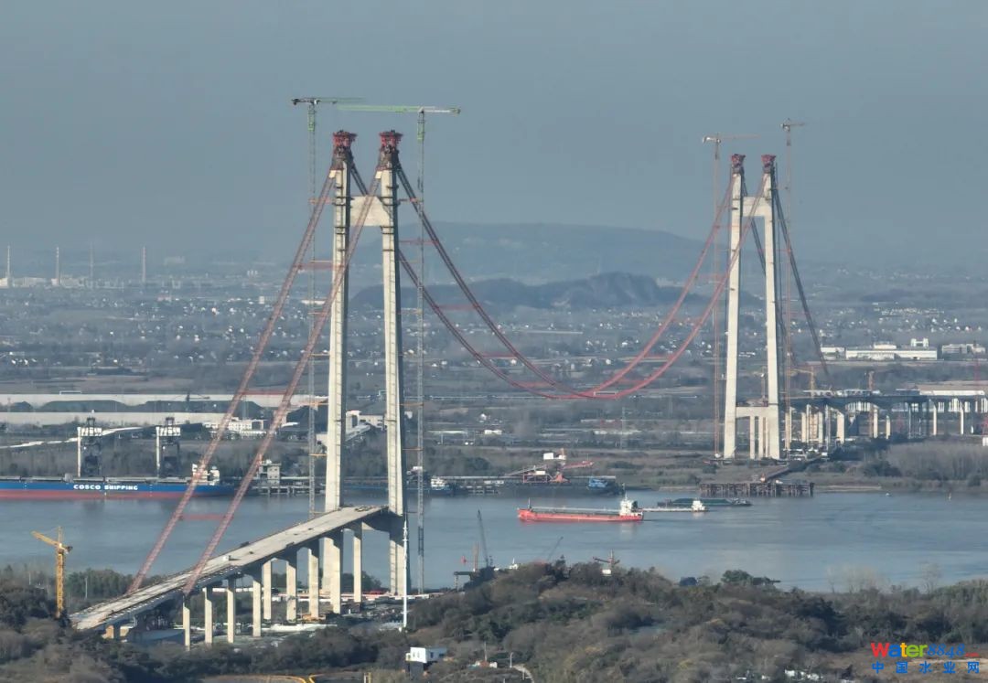 仙新路過江通道建設穩步推進。南京日報/紫金山新聞記者 徐琦 攝